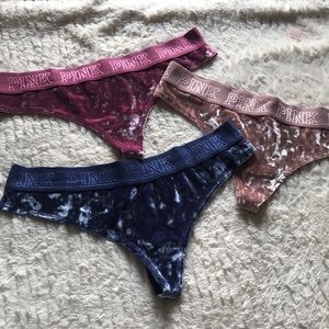 PINK velvet panties